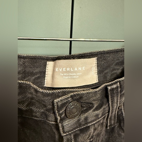 Everlane The ’90s Cheeky Jean organic cotton in washed black size 23 - Picture 3 of 5
